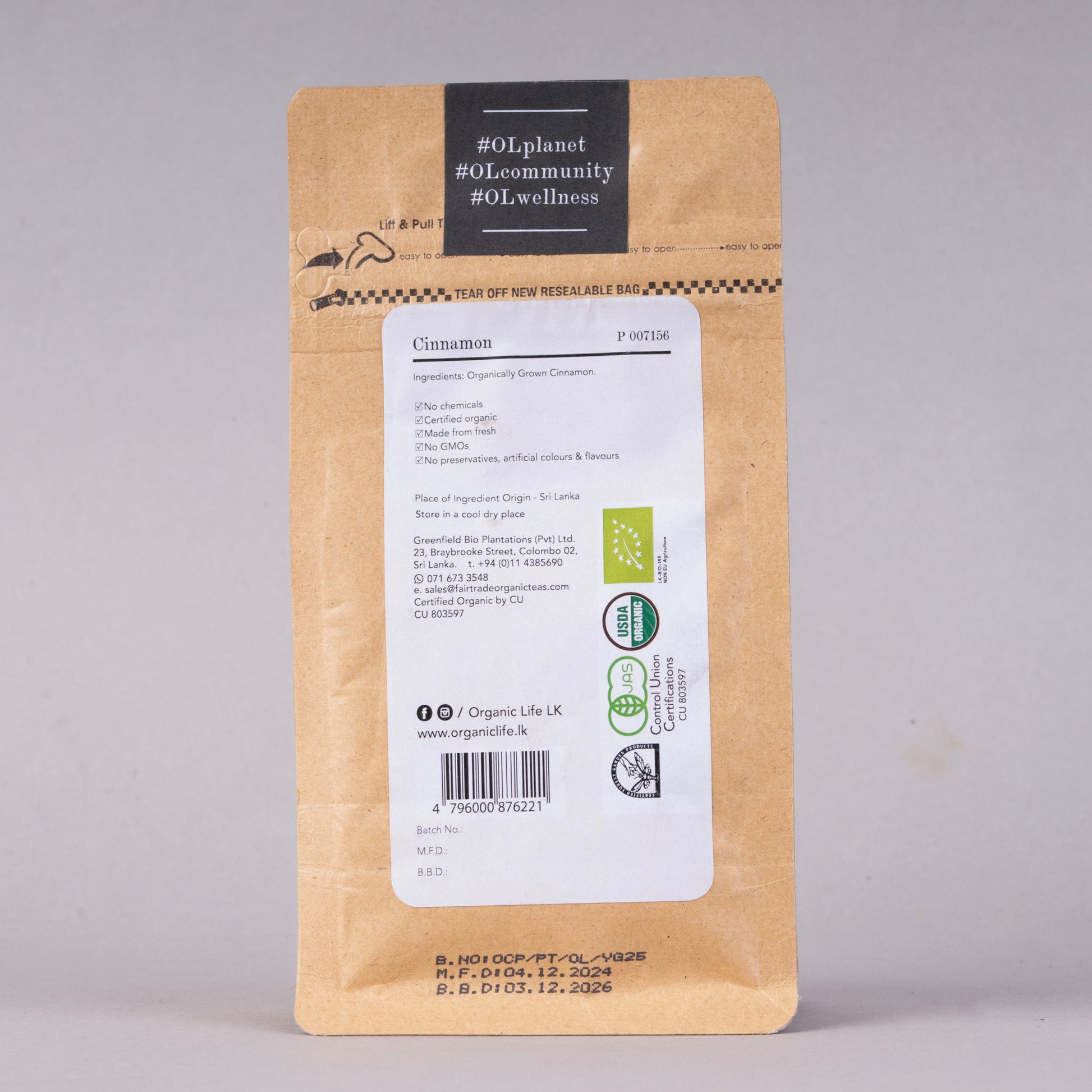 Organic Ceylon Cinnamon Powder