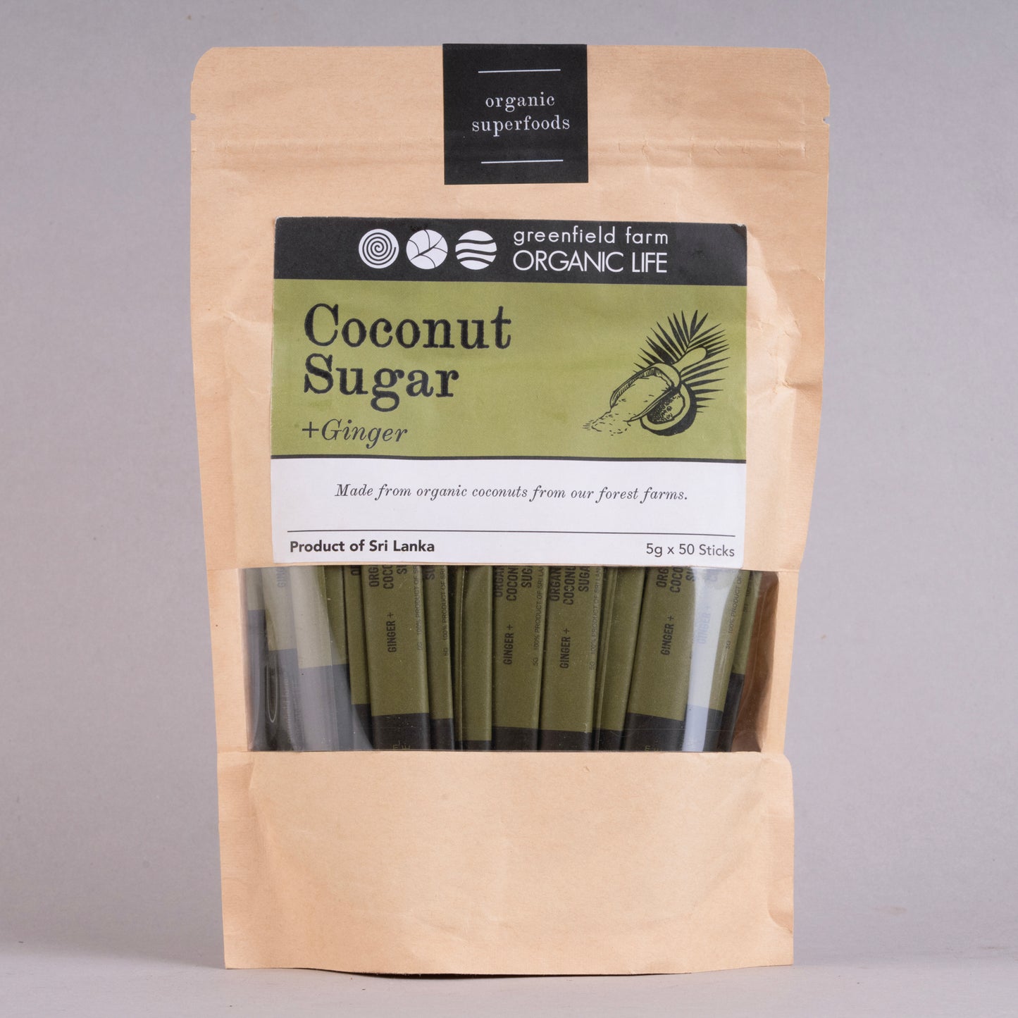 Organic Coconut Sugar Sachet  - Ginger