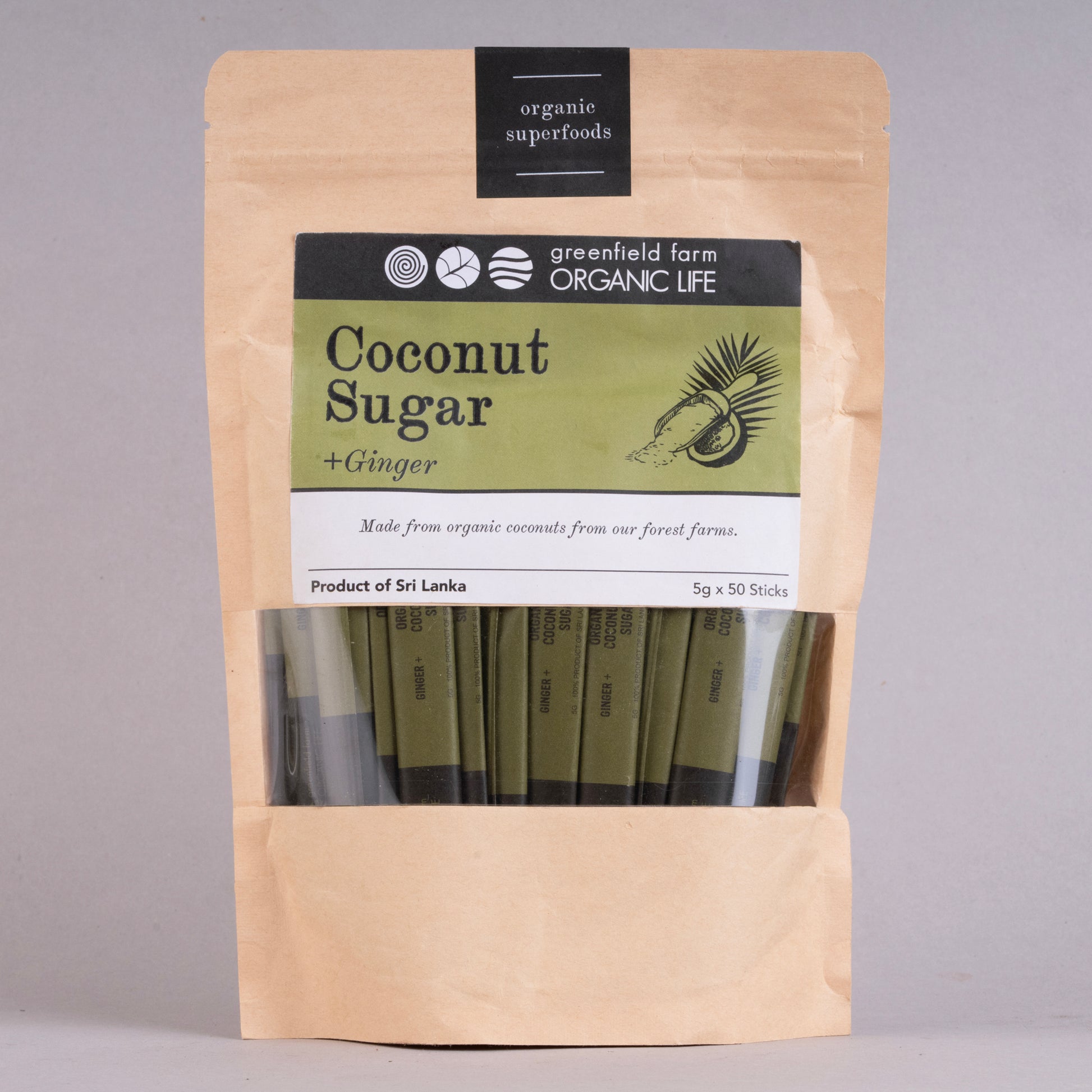 Organic Coconut Sugar Sachet  - Ginger