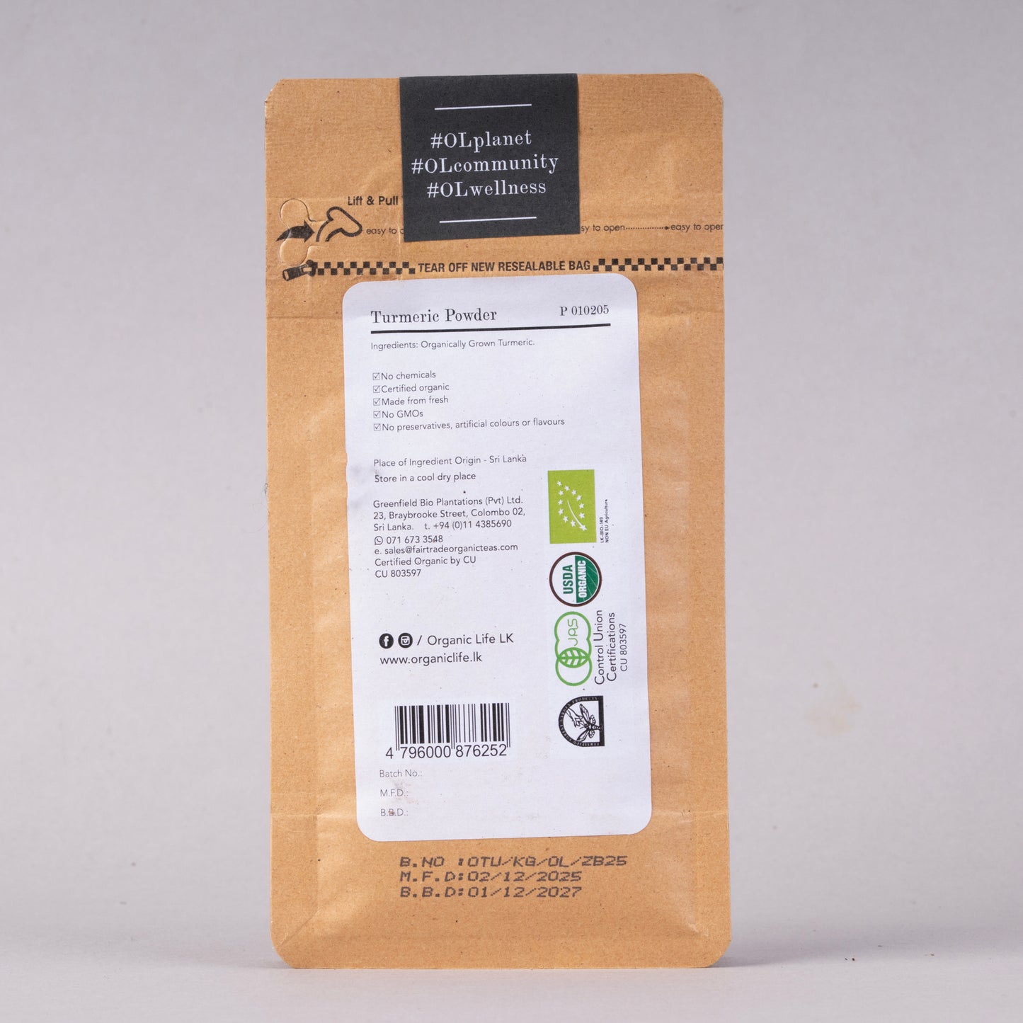Organic Ceylon Turmeric Powder