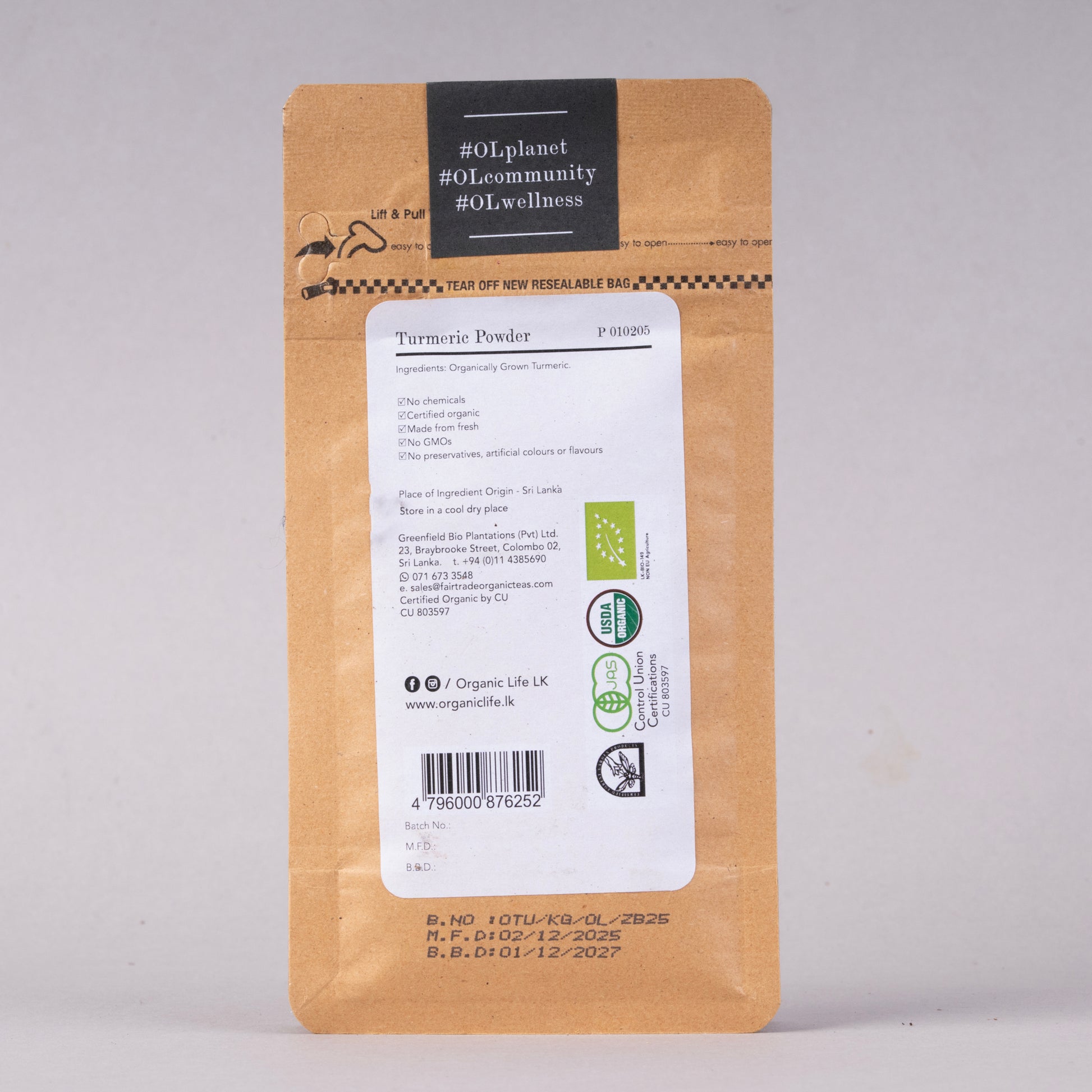 Organic Ceylon Turmeric Powder