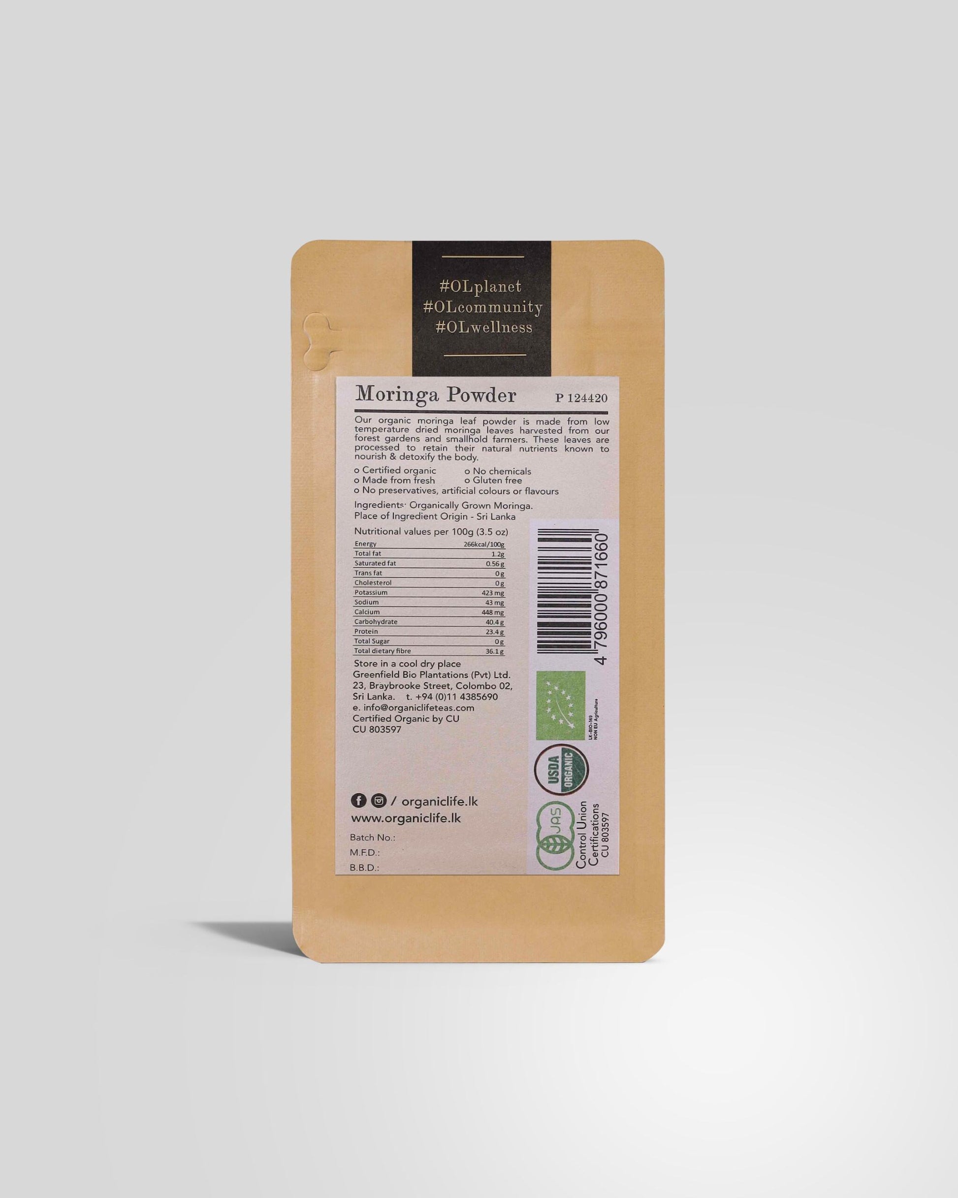 Organic Moringa Powder